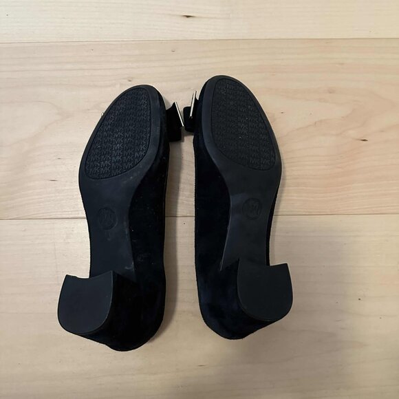 Michael Kors Kiera Mid Pump Black Seude - Picture 3 of 3